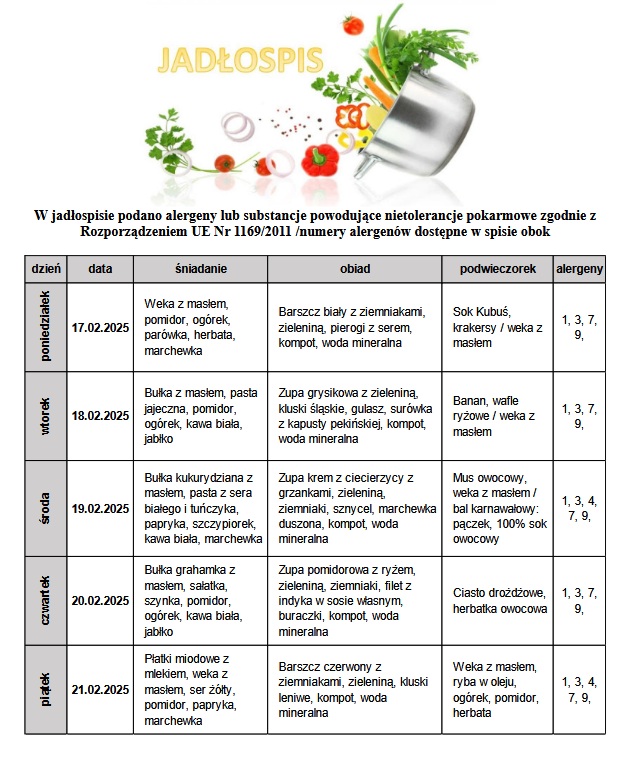 Jadłospis 17 21.02.2025