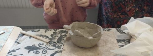Warsztaty ceramiczne w grupie Zajączki